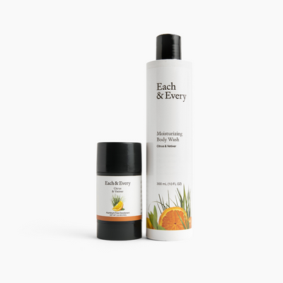 Shop Each & Every Citrus & Vetiver Deodorant + Body Wash Duo