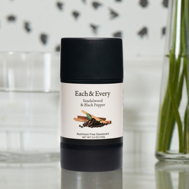 Sandalwood & Black Pepper product on a counter