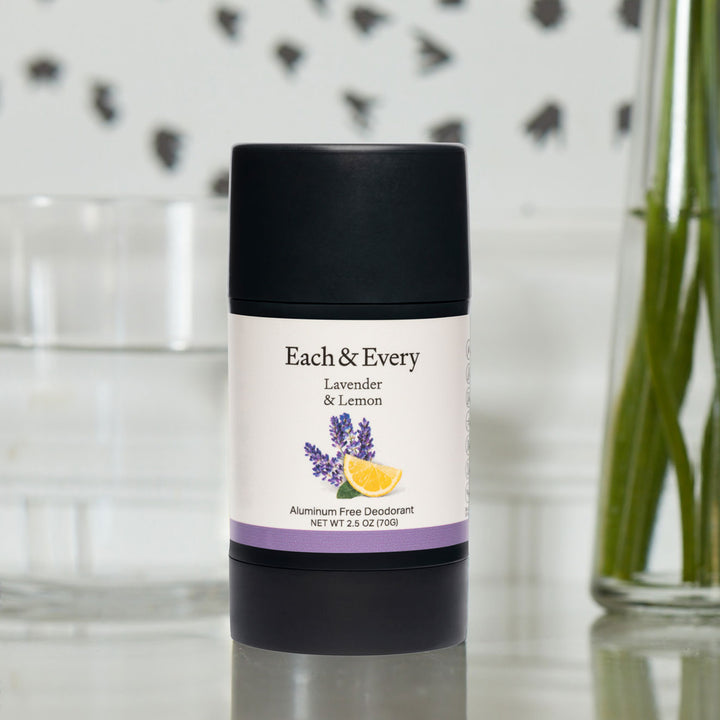 Lavender & Lemon product on a counter