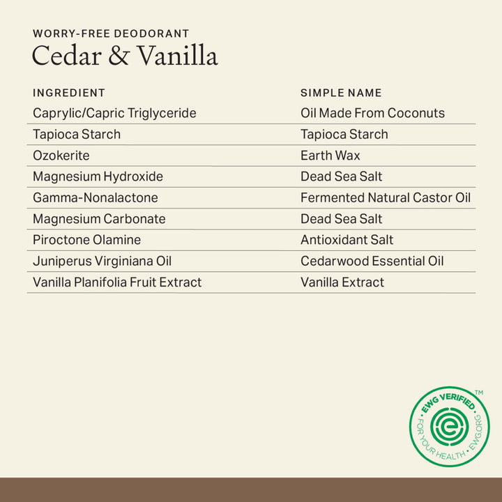 product ingredients list