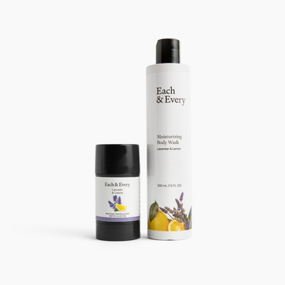 Shop Each & Every Lavender & Lemon Deodorant + Body Wash Duo